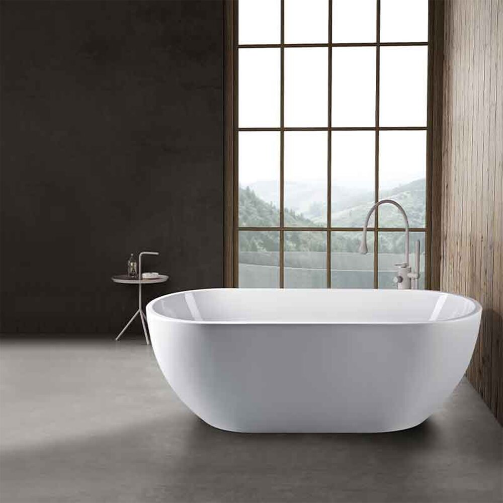 Cada freestanding Florida Aura 180x85 cm finisaj alb lucios