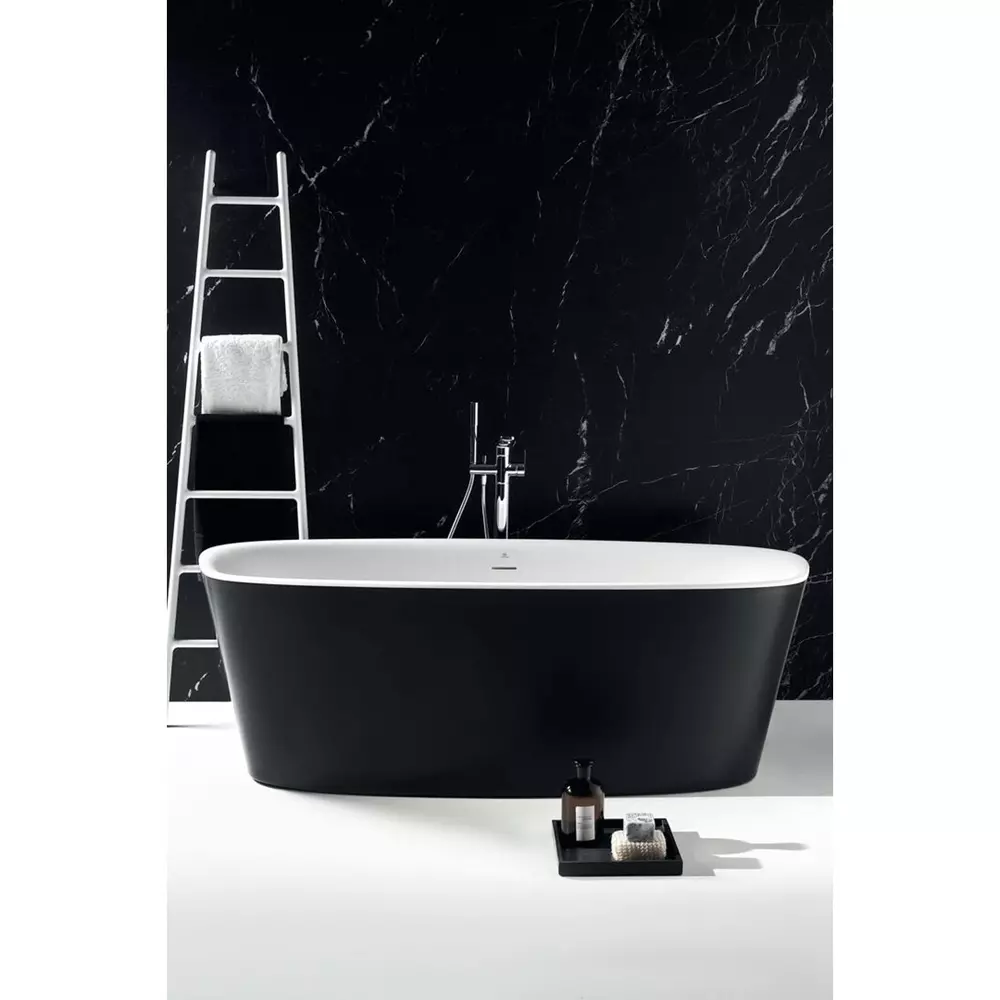 Cada freestanding Ideal Standard Atelier Dea 190x90 cm alb - negru
