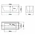 Cada freestanding Inter Ceramic acril alb 159x69 cm picture - 2