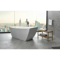 Cada freestanding Inter Ceramic acril alb 170x77 cm