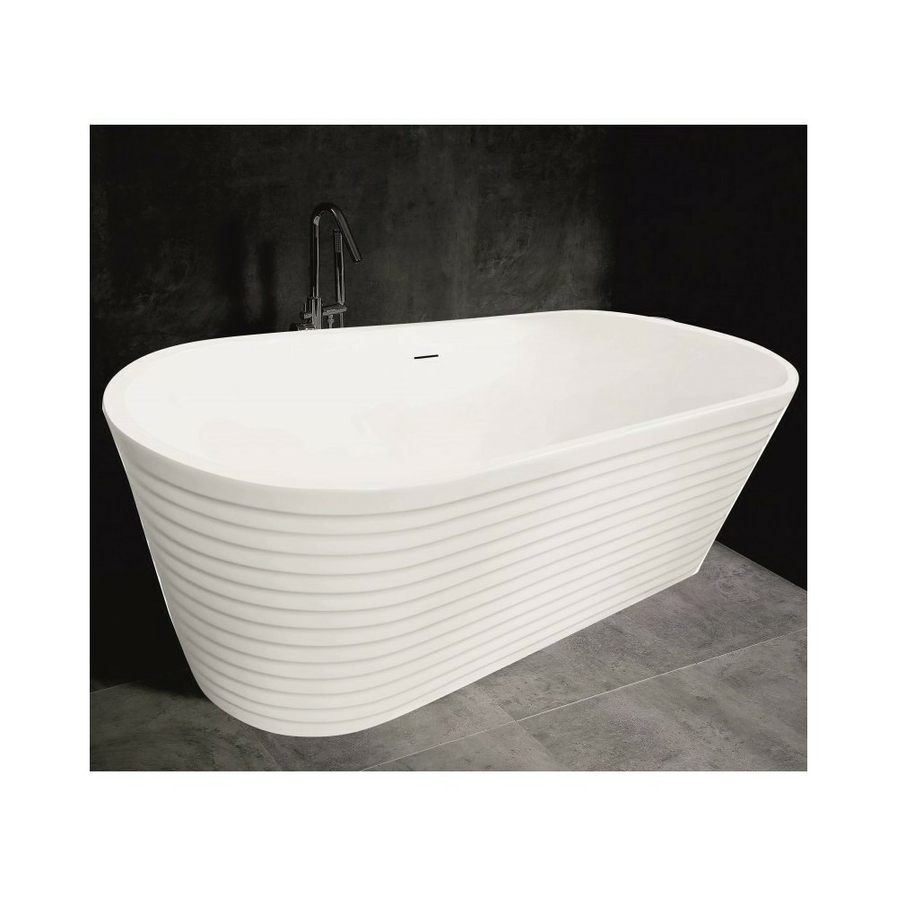 Cada freestanding Inter Ceramic acril alb mat 165x74 cm