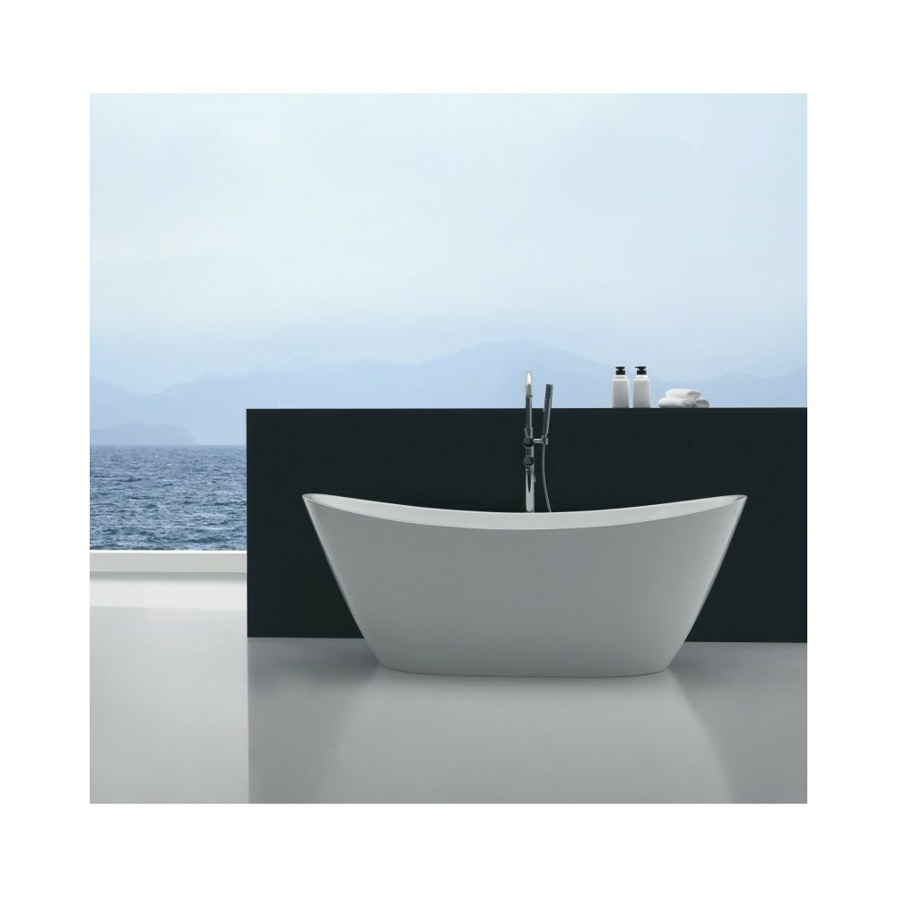 Cada freestanding Inter Ceramic alb 170x80 cm