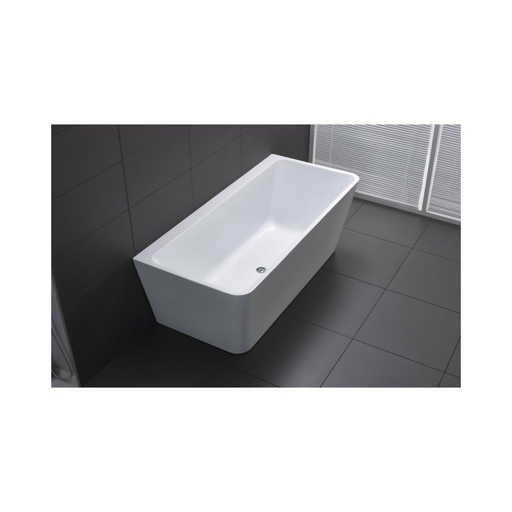 Cada freestanding Inter Ceramic acril alb 170x73.5 cm lipita de perete, BTW