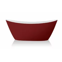 Cada freestanding Inter Ceramic rosu-alb 170x80 cm