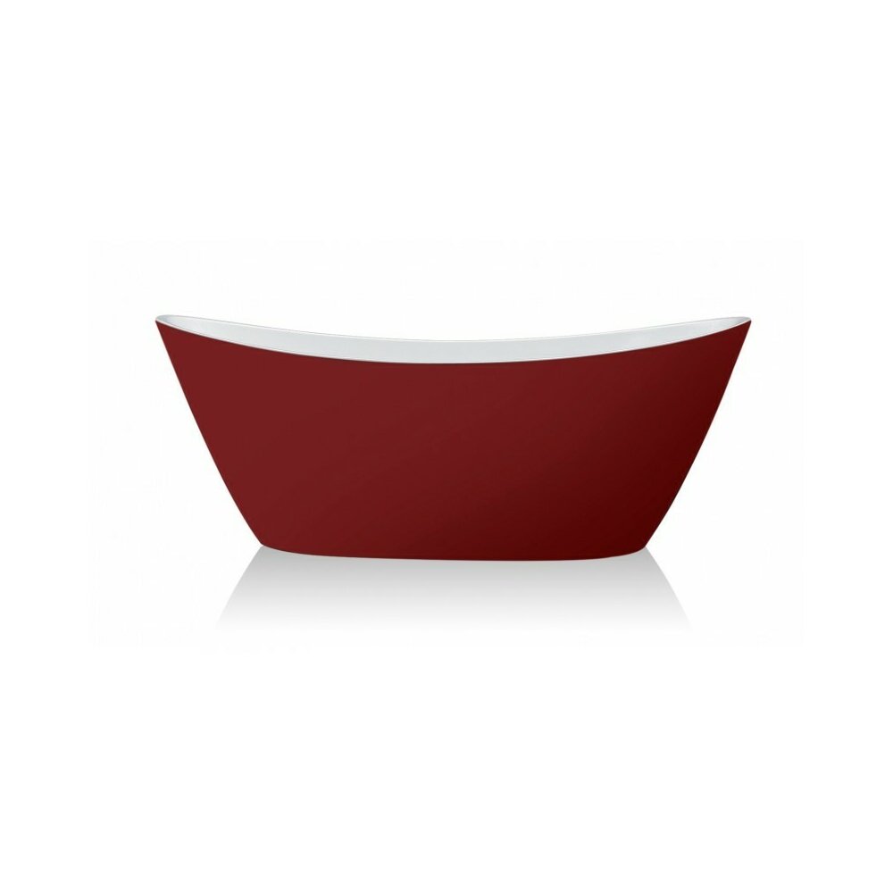 Cada freestanding Inter Ceramic rosu-alb 170x80 cm