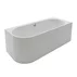 Cada freestanding Kreiner Andrea 175x75 cm finisaj alb dreapta lipita de perete BTW picture - 1
