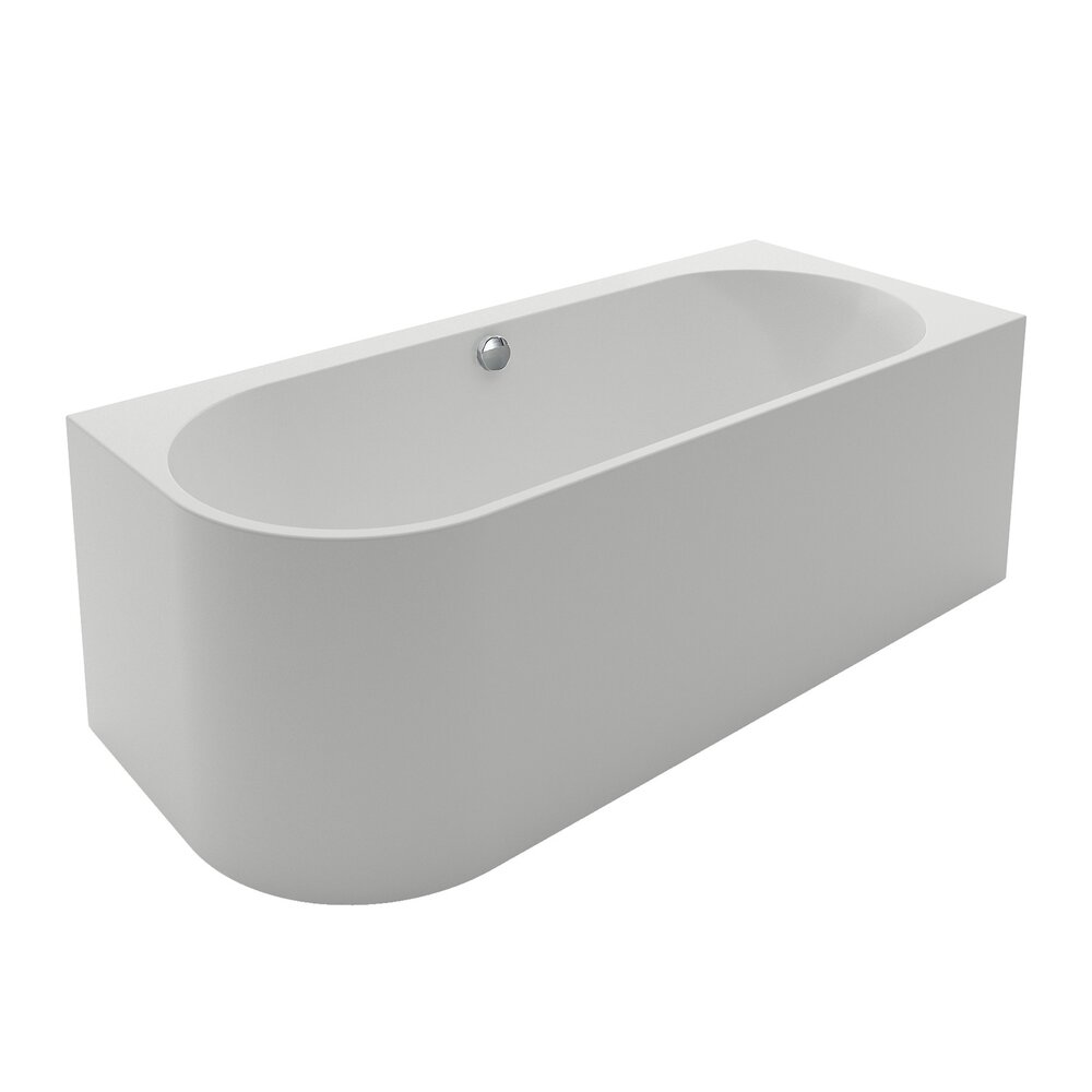 Cada freestanding Kreiner Andrea 175x75 cm finisaj alb dreapta lipita de perete, BTW