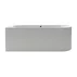 Cada freestanding Kreiner Andrea 175x75 cm finisaj alb stanga lipita de perete BTW picture - 2