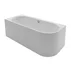 Cada freestanding Kreiner Andrea 175x75 cm finisaj alb stanga lipita de perete BTW picture - 1