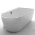 Cada freestanding Kreiner Ceylon 166x80 cm finisaj alb dreapta lipita de perete BTW picture - 1