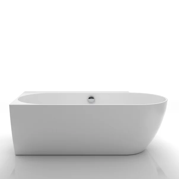 Cada freestanding Kreiner Ceylon 166x80 cm finisaj alb stanga lipita de perete BTW picture - 4