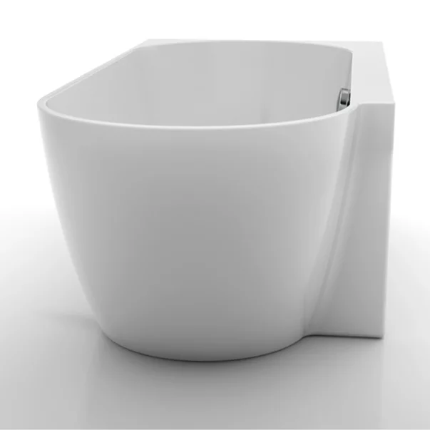 Cada freestanding Kreiner Ceylon 166x80 cm finisaj alb stanga lipita de perete BTW picture - 6