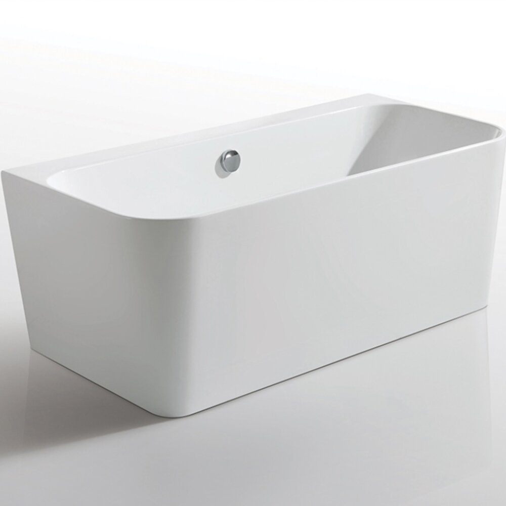 Cada freestanding Kreiner Maggie 160x75 cm finisaj alb lipita de perete, BTW