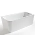 Cada freestanding Kreiner Maggie 160x75 cm finisaj alb dreapta lipita de perete BTW picture - 1