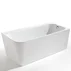 Cada freestanding Kreiner Maggie 160x75 cm finisaj alb dreapta lipita de perete BTW picture - 4
