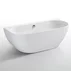 Cada freestanding Kreiner Vera 166x80 cm finisaj alb lipita de perete BTW picture - 2