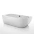 Cada freestanding Kreiner Vera 170x80 cm finisaj alb stanga lipita de perete BTW picture - 1