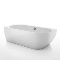 Cada freestanding Kreiner Vera 170x80 cm finisaj alb stanga lipita de perete BTW