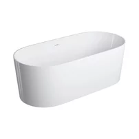 Cada freestanding Omnires Ovo M+ compozit alb lucios 160x75 cm