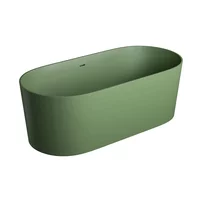 Cada freestanding Omnires Ovo M+ compozit verde olive mat 160x75 cm