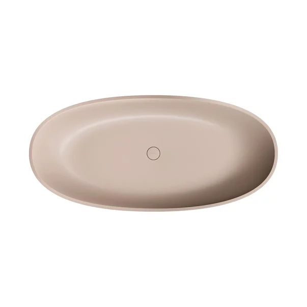 Cada freestanding Omnires Shell M+ compozit bej dune mat 160x75 cm cu preaplin picture - 2