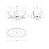 Cada freestanding Omnires Shell M+ compozit bej dune mat 160x75 cm cu preaplin picture - 4