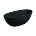 Cada freestanding Omnires Shell M+ compozit negru lava mat 160x75 cm cu preaplin picture - 1