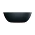 Cada freestanding Omnires Shell M+ compozit negru lava mat 160x75 cm cu preaplin picture - 3