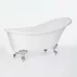 Cada freestanding retro Inter Ceramic acril alb 162.5x69.5 cm picture - 1