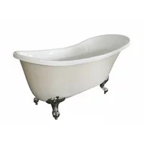 Cada freestanding retro Inter Ceramic acril bej-alb 162.5x69.5 cm