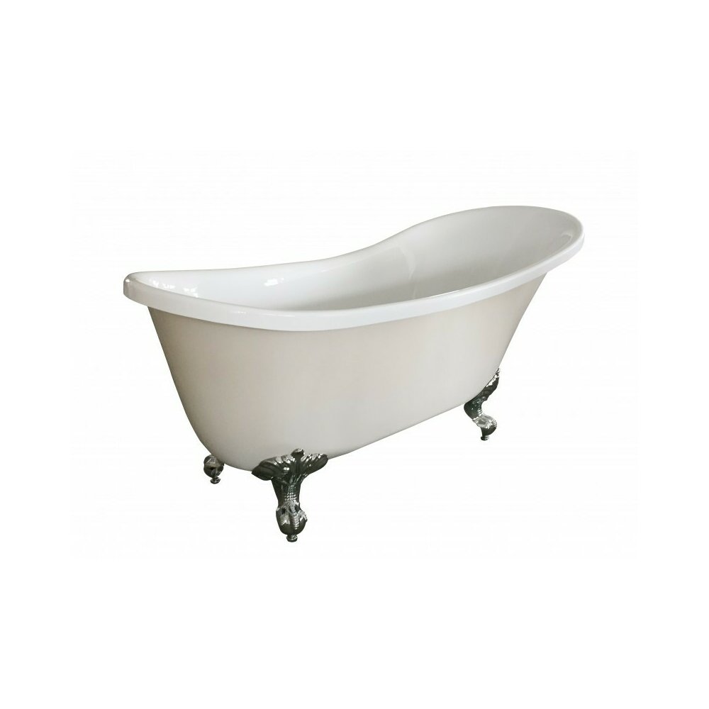 Cada freestanding retro Inter Ceramic acril bej-alb 162.5x69.5 cm