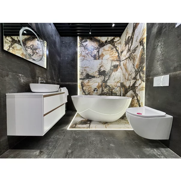Cada freestanding Rune Agg alb 160x82 cm picture - 4