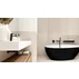 Cada freestanding Rune Agg alb-negru 160x82 cm picture - 2