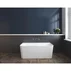 Cada freestanding Rune Algiz acril alb lucios 150x75 cm lipita de perete, BTW picture - 2