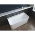 Cada freestanding Rune Algiz acril alb lucios 150x75 cm lipita de perete, BTW picture - 1