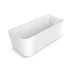 Cada freestanding Rune Algiz acril alb lucios 170x75 cm lipita de perete, BTW picture - 3