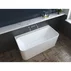 Cada freestanding Rune Algiz acril alb lucios 170x75 cm lipita de perete, BTW picture - 1