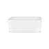 Cada freestanding Rune Algiz acril alb lucios 170x75 cm lipita de perete, BTW picture - 5