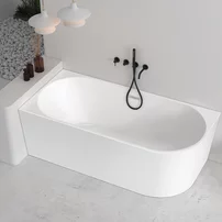 Cada freestanding Rune Birka BTW acril alb lucios 170x80 cm montaj stanga