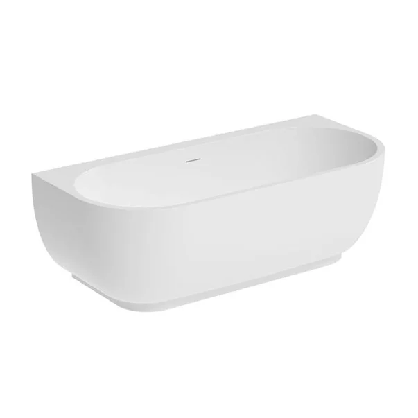 Cada freestanding Rune Birka  Rund BTW acril alb lucios 170x80 cm picture - 3