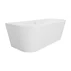 Cada freestanding Rune Birka Tykk 150x75 cm finisaj alb lucios lipita de perete, BTW picture - 2