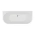 Cada freestanding Rune Birka Tykk 150x75 cm finisaj alb lucios lipita de perete, BTW picture - 6
