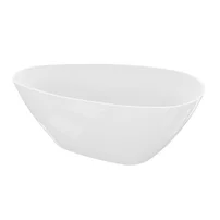 Cada freestanding Rune Groa compozit alb lucios 150x70 cm