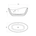 Cada freestanding Rune Oddny acril alb lucios 180x89 cm picture - 2
