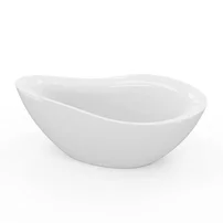 Cada freestanding Rune Oddny acril alb lucios 180x89 cm