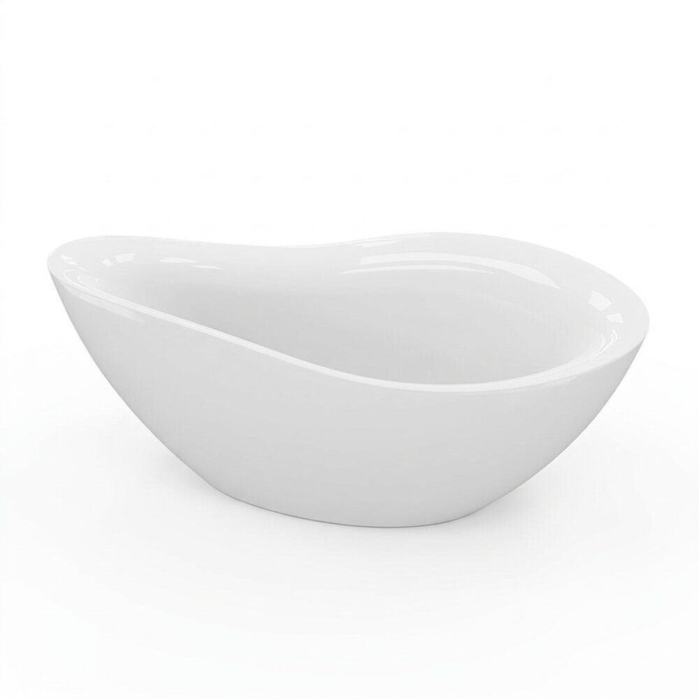 Cada freestanding Rune Oddny acril alb lucios 180x89 cm