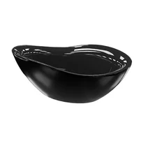 Cada freestanding Rune Oddny acril negru lucios 180x89 cm