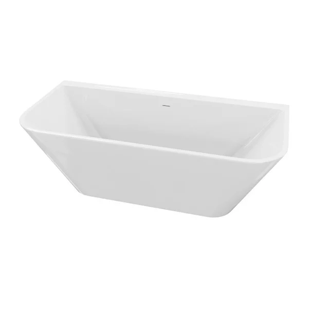 Cada freestanding Rune Oddvar acril alb lucios 150x75 cm lipita de perete, BTW picture - 3