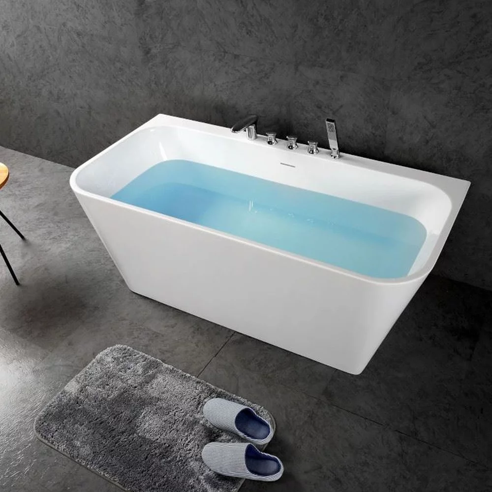 Cada freestanding Rune Oddvar acril alb lucios 150x75 cm lipita de