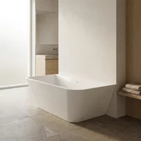Cada freestanding Rune Oddvar acril alb lucios 170x80 cm lipita de perete, BTW